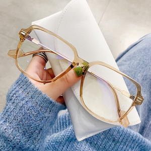 CX جديد TR صندوق نظارات نسائية إطار كبير نظارات مضادة للضوء الأزرق اتجاه المشاهير الإنترنت مع إطار نظارات خفيف عادي - Product Image 4