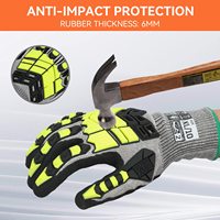 Gants de sécurité pour la construction, logo personnalisé, gants industriels enduits de nitrile pour travaux sur chantier