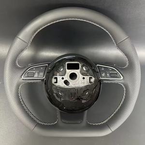 Volante de cuero para Audi <span class=keywords><strong>A3</strong></span> 8V A6 C7 C6 S3 A5 A4 B8 B9 Q7 Q5 RS3 A7 TT S8 Q8 S4 A8 RS7 S5 S6 S7 Q3 Q5 Volante - Product Image 4