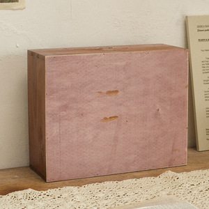 Solid Wood Desktop Drawer Display Shelf One Drawer Cabinet Cosmetic <b>Storage</b> Organizer <b>Makeup</b> Organizer - Product Image 3