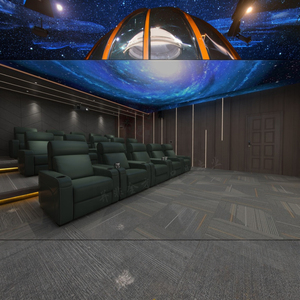 Sofá pequeño eléctrico de cuero Napa de grano superior, sillón reclinable para teatro, gran oferta, asientos reclinables para cine en casa con luz Led - Product Image 2