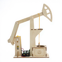 Modelo mecánico 3D de madera Wincent, rompecabezas para construir, kit de ciencia de bombeo de petróleo DIY, juguete educativo, regalo para niños