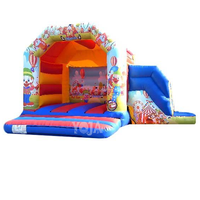 Offre Spéciale pas cher unisexe 15x18ft adulte cirque gonflable videur Combo PVC matériel nouveau unisexe 15x18ft gonflable videur
