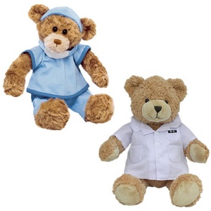 Khác Nhau Giá Rẻ Mềm <span class=keywords><strong>Plush</strong></span> Đồ Chơi Bác Sĩ Gấu Bông Với LOGO Tùy Chỉnh Bệnh Viện Quà Tặng Sang Trọng Bác Sĩ Nhồi Bông Gấu - Product Image 1