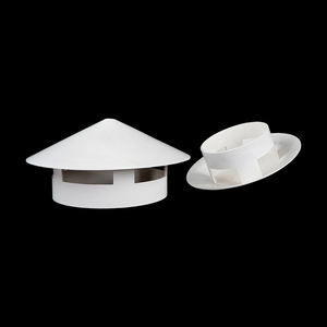 Pvc צינור צינור כובע גשם משולב עם טכניקת יציקה עבור גג אוורור פלסטיק ארובה מכסה מכסה מכסה המנוע אביזרי מוצר - Product Image 4