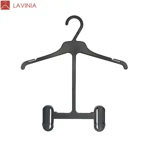 Lavinia wholesale children's clothing store white black mall hangers baby one-piece hangers pants clip plastic hanger