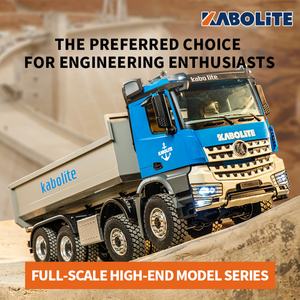 Nouveau modèle de véhicule d'ingénierie télécommandé haut de gamme Kabolite 1/14 K3365, benne basculante hydraulique en métal 8x8 à l'échelle réelle - Product Image 3