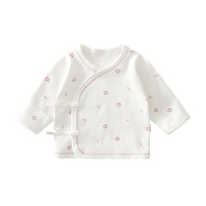 Robe de style moine en coton pour nouveau-né fille, taille 52, printemps-automne, chemisier à dos semi-ouvert, vêtement de classe A - Product Image 5