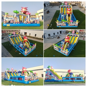 Grand château gonflable commercial CE anti-déchirure et résistant à l'usure <span class=keywords><strong>pour</strong></span> aire de jeux extérieure <span class=keywords><strong>pour</strong></span> enfants, idéal <span class=keywords><strong>pour</strong></span> la <span class=keywords><strong>location</strong></span> lors d'événements scolaires et d'anniversaires - Product Image 6