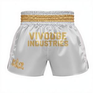 Pantalones Cortos de Satén Transpirables Personalizados, Pantalones de Lucha Profesionales, Uniformes de Boxeo al por Mayor, Duraderos, 100% Poliéster - Product Image 1