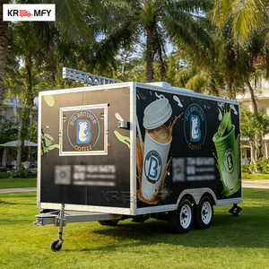 Remolques de Concesión para Camiones, Remolque Móvil para Helados con Estaciones de Dulces y Papas Fritas, Remolque de Servicio de Alimentos al Aire Libre - Product Image 2