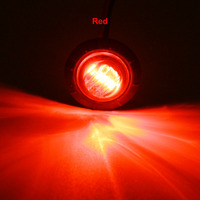 Ventas calientes Nuevo DC 12V Camión y coche Luz trasera Rojo Blanco Ámbar LED Luces de posición lateral para remolque Luces Led Para Camion
