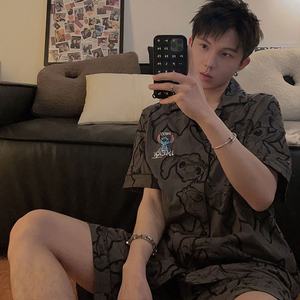 <span class=keywords><strong>Pijamas</strong></span> <span class=keywords><strong>de</strong></span> <span class=keywords><strong>Pareja</strong></span> <span class=keywords><strong>de</strong></span> Dibujos Animados con Estilo Coreano, Ropa <span class=keywords><strong>de</strong></span> Dormir <span class=keywords><strong>de</strong></span> Algodón <span class=keywords><strong>de</strong></span> Verano para Mujer, Manga Corta, <span class=keywords><strong>de</strong></span> Alta Gama, Conjunto <span class=keywords><strong>de</strong></span> Dos Piezas para Hombre - Product Image 6