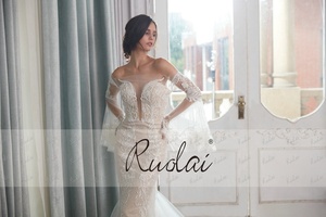 Abiti <span class=keywords><strong>da</strong></span> <span class=keywords><strong>sposa</strong></span> a sirena in pizzo con perline sul retro e maniche lunghe a campana Sexy PWD-H1148 - Product Image 2