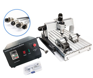 Cnc quay gỗ CNC Router 4 trục USB CNC Máy phay router 6040 2.2kW với làm mát bằng nước hoặc làm mát bằng không khí 220V - Product Image 1