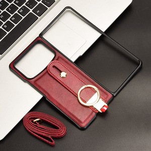 เคสหนัง PU อเนกประสงค์พร้อมสายรัดข้อมือปกป้องด้านหลังเคสโทรศัพท์มือถือสำหรับ Xiaomi <span class=keywords><strong>Fold4</strong></span>แบบผสม - Product Image 3