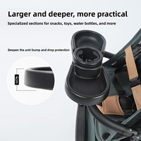 Porte-gobelet universel pour poussette, installation facile, léger, en plastique durable, capacité de charge de 15 kg, clip de fixation flexible, poussettes pour bébés