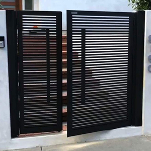 Porte et portails en aluminium de style tube vertical de jardin en alliage d'aluminium avec revêtement électrique automatique - Product Image 2