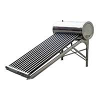 Chauffe-Eau Solaire Non Pressurisé Intégré 100L en Acier Inoxydable 304, Inclinaison 27°