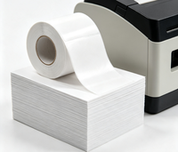 Étiquettes d'expédition thermiques directes 4-6 pouces en accordéon 100-150 mm, autocollantes, pour bordereaux de colis, étiquettes thermiques imperméables