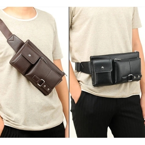 Sac de poitrine K1346 en cuir PU bon marché pour hommes sacs de ceinture à la mode vente en gros de sacs de ceinture pour hommes - Product Image 3