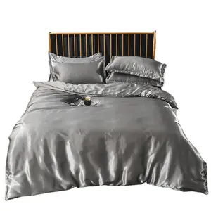 Superior comfort Bed Sheet Cheapest Supplier Factory Direct Ice Silk Sheet Sets Bedding