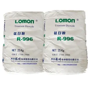 lomon R996 ผง tio2 ไทเทเนียมไดออกไซด์สําหรับสีเกรดอุตสาหกรรมความบริสุทธิ์สูงราคาที่แข่งขันเม็ดสี rutile ไทเทเนียมไดออกไซด์