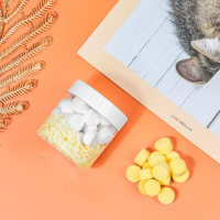 Caja de tableta redonda pequeña de 15g, fabricante de ingredientes 100% naturales, color, paquete para arte, educación temprana