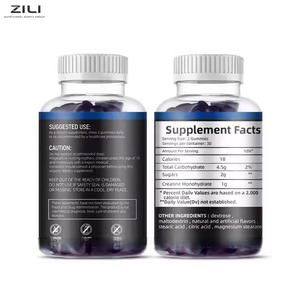 Compléments alimentaires en gommes de créatine monohydrate à marque privée pour la préparation avant l'entraînement - Product Image 2