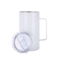 뜨거운 판매 12oz 14oz 16oz 24oz 절연 진공 이중 벽 스테인레스 스틸 커피 우유 머그 (손잡이 포함)