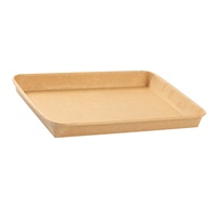 Boîte pliante carrée en papier kraft, prix d'usine en gros, échantillon gratuit, robuste, qualité alimentaire, OEM, emballage personnalisé pour sushis