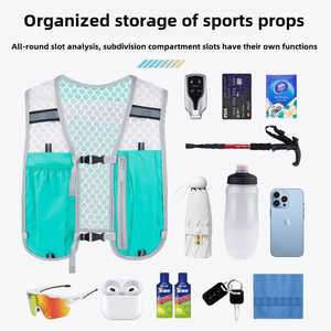 Mochila Ligera para Ciclismo, Almacenamiento al Aire Libre, Bolsa para Teléfono Móvil, para Correr, Senderismo, Montañismo, Chaleco con Botella de Agua, Hidratación - Product Image 6