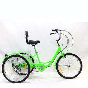 Triciclo a 3 <span class=keywords><strong>ruote</strong></span> in acciaio al carbonio alto 26 pollici <span class=keywords><strong>tre</strong></span> <span class=keywords><strong>ruote</strong></span> per adulti Cargo bici <span class=keywords><strong>bicicletta</strong></span> - Product Image 2