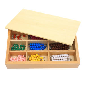Bâton perlé coloré en bois, jeu de formation en bois, outils d'enseignement Montessori, éducation précoce, jouets mathématiques pour enfants - Product Image 4