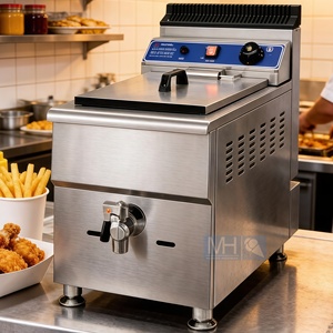<span class=keywords><strong>Friteuse</strong></span> à <span class=keywords><strong>gaz</strong></span> professionnelle pour restaurant, en acier inoxydable, nouvelle, de comptoir, capacité de <span class=keywords><strong>10</strong></span> <span class=keywords><strong>litres</strong></span> - Product Image 1
