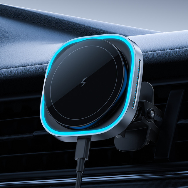 Super Strong Magnetic Mount Portable Quality Cell Phone Car Mount Holder 15W Fast Charging Wireless Car Charger for iPhone 16
