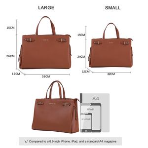Bolso Tote Casual Impermeable para Mujer con Cierre y Detalles Metálicos, Personalizable con Logotipo, Hecho de Material PU Resistente - Product Image 2