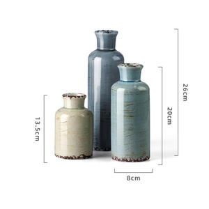 Nordic Grey Grote Keramische Vaas Porseleinen Bloempot Kerst Home Decor Keramische Vaas - Product Image 5