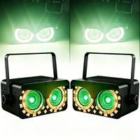 Projecteur de scène 100W RGB+COB doré DMX512 à activation sonore pour effets de fond, idéal pour fêtes, bars, DJ, discothèques et mariages