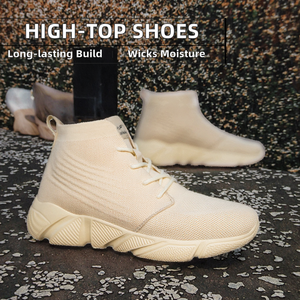 Goedkope herfst hoge sneakers, ademend, waterdicht, zwart, heren casual veterschoenen Cloud Rock <span class=keywords><strong>WP</strong></span> - Product Image 3