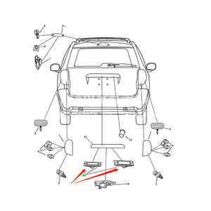 Nuevas Luces Traseras Izquierda y Derecha para Matrícula, para Durango, para Caravan/Town&Country 04857322AC 12V, 6 Meses de Garantía - Product Image 2