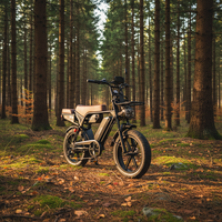 Vélo de montagne électrique OUXI V8 Ultra Max à pneus larges pour adultes, moteur à moyeu arrière, cadre en alliage d'aluminium, batterie au lithium 48V, tout-terrain