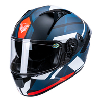 Casque de moto intégral en ABS VF202 avec visière solaire interne, poches pour haut-parleurs intégrées, homologué DOT, casque de route imperméable