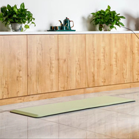 Tapis de cuisine fait main, floral, anti-fatigue, réversible, PVC+PU+SBR, 1,8 cm d'épaisseur, confortable, résistant aux taches, classique, antidérapant, lavable