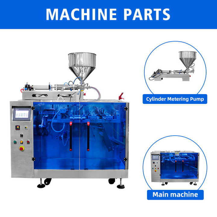 Humanised Design 250ml 500ml Plastic Special-Shaped Bag Doypack Filling Sealing Packing Machine