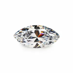 GRA Certificate Super Sunshine Marquise Cut Moissanite Stone 1Carat 2Carat 5*10mm 6*12mm DVVS White Marquise Moissanite Diamond