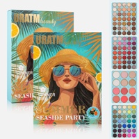 Palette de fards à paupières pliable à quatre couches, 117 couleurs, imperméable, maquillage en gros, fini mat, nacré, blush, contour, highlight