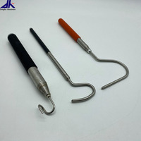 Perche télescopique en acier inoxydable, extension de 10 pieds avec crochets pour outil d'capture de serpent