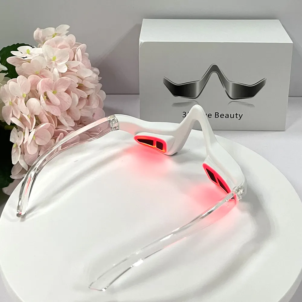 Appareil de thérapie par la lumière rouge 3d Eye Vibration Led Anti-âge Micro-current Ems Eye Massager For Eye Wrinkle Dark Circle Removal