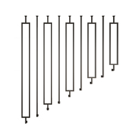 Rampe d'escalier minimaliste moderne à fixation latérale en alliage d'aluminium durable et léger (1,5 kg) pour appartement résidentiel, garantie 3 ans
